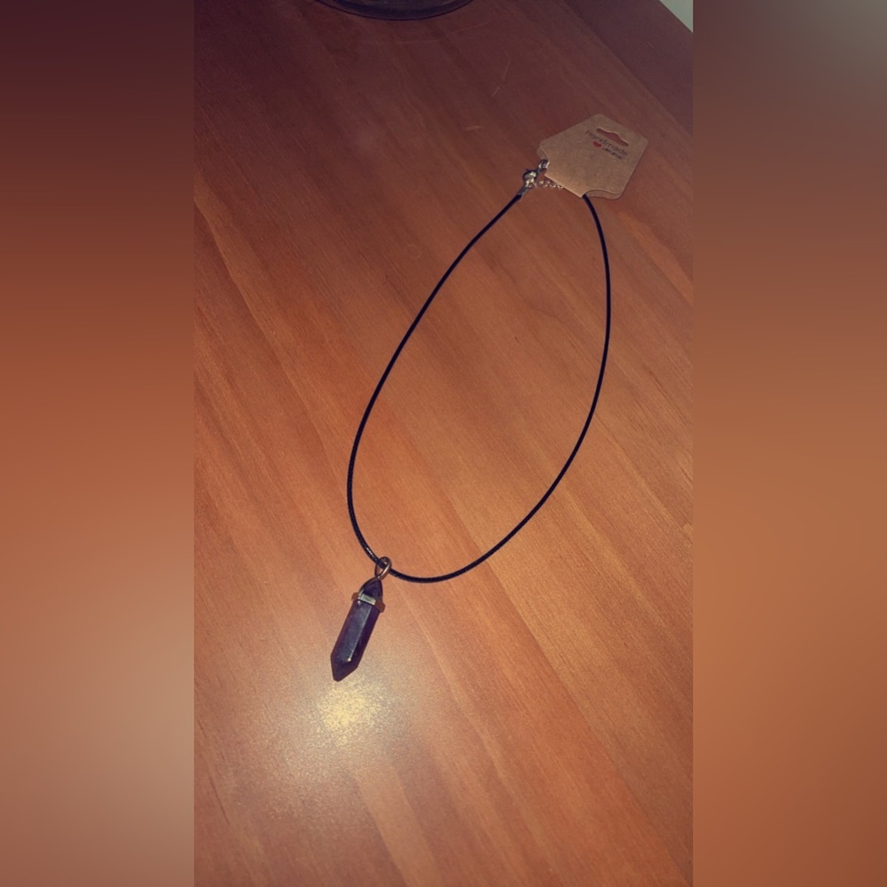 Black Tourmaline Corded Necklace